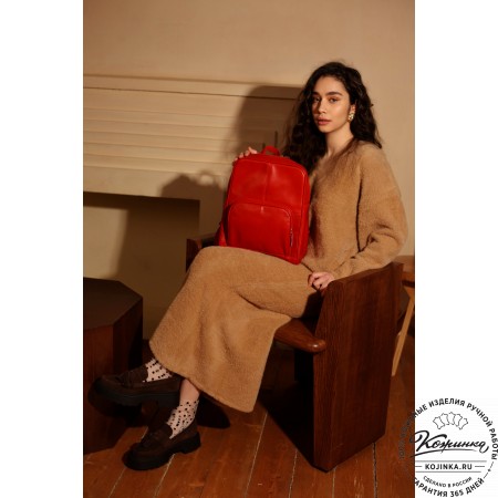 Кожаный рюкзак "Пандора" (коричневый воск)